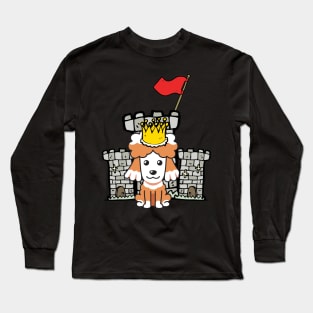 Funny poodle is the king of the castle Long Sleeve T-Shirt